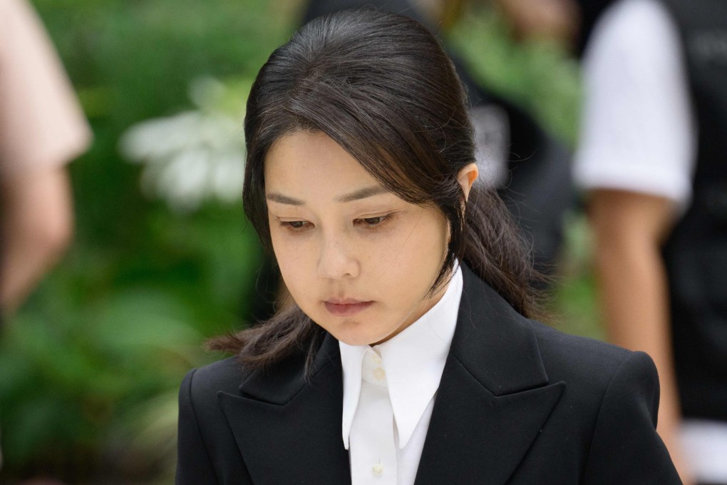 South Korea’s former first lady Kim Keon-hee, wife of impeached ex-president Yoon Suk-yeol, arrives for questioning at the special prosecutor’s office in Seoul on Wednesday. Photo: AFP