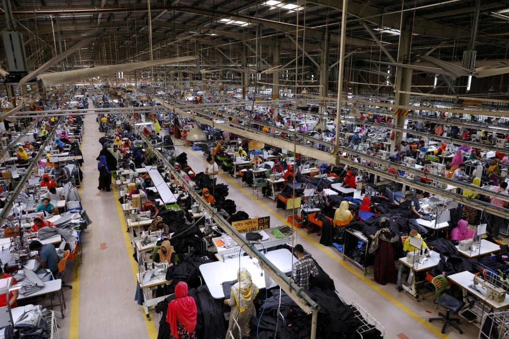 A garment factory in Gazipur, Bangladesh. Local businesses in the sector worry about high operating costs despite the US lowering its tariff on the country’s goods to 20 per cent. Photo: Reuters