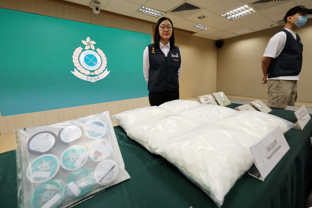 Authorities seized HK$12 million of illegal items, including ketamine, from the passenger, who flew to the city from the Netherlands. Photo: Nora Tam