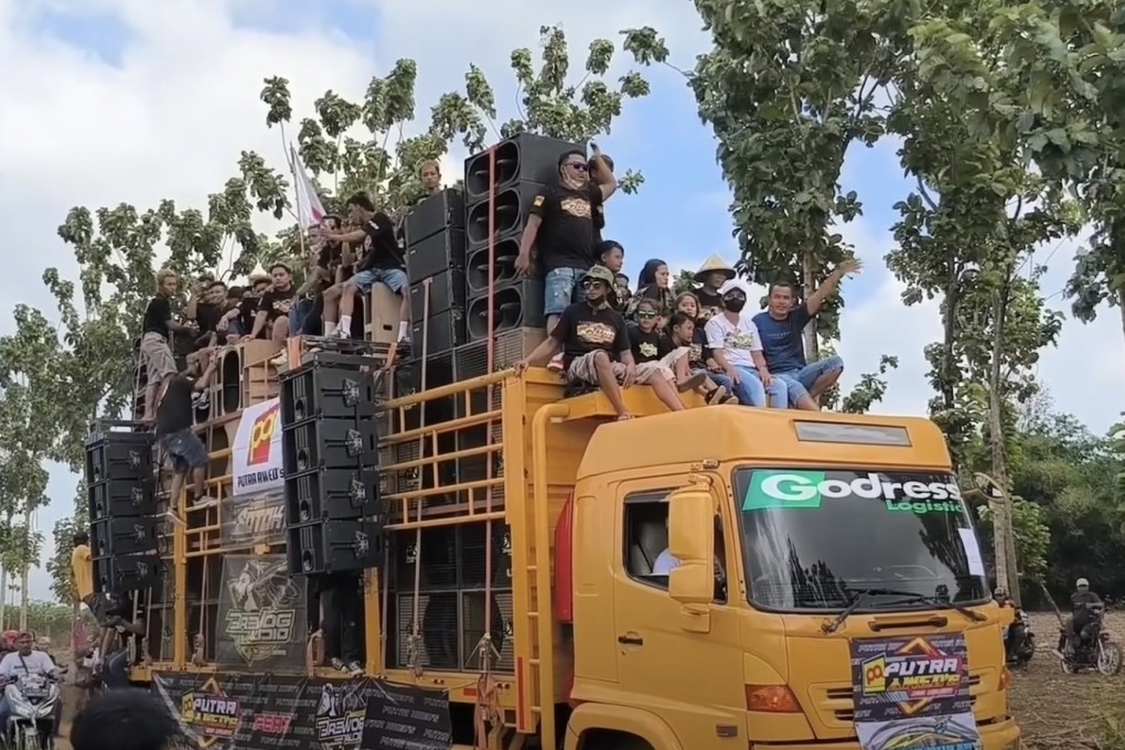 Sound horeg is a type of street entertainment involving very loud music systems that has taken off in East and Central Java in recent years. Photo: YouTube/Faishol Official
