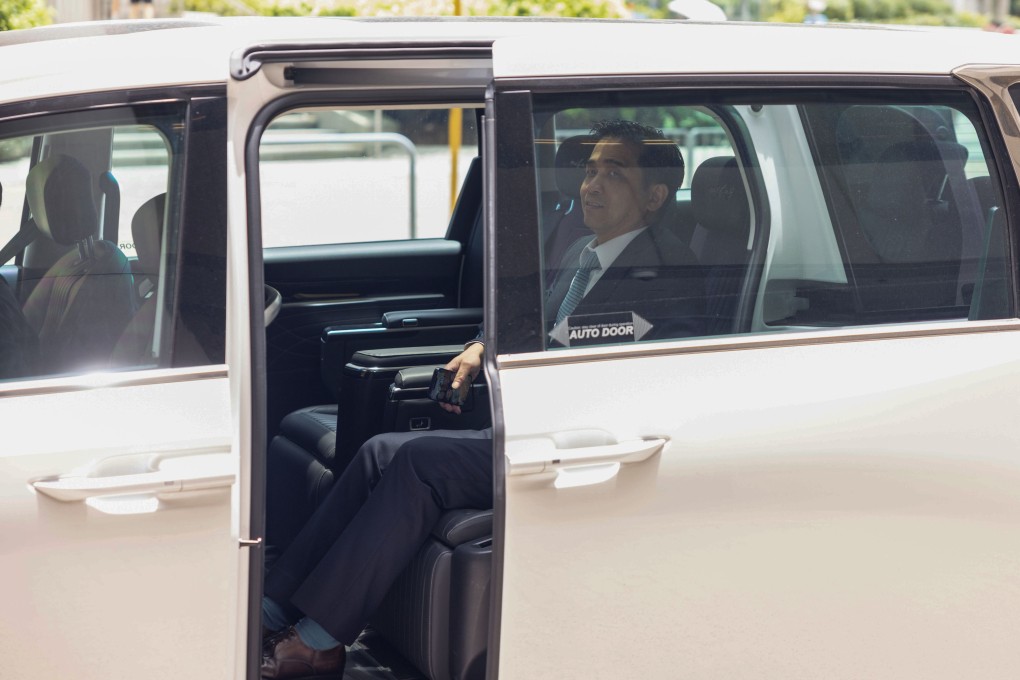 Colman Wong, general manager at Leighton Asia’s Hong Kong office and vice-president of the Hong Kong Construction Association, leaves Eastern Court. Photo: Brian Wong