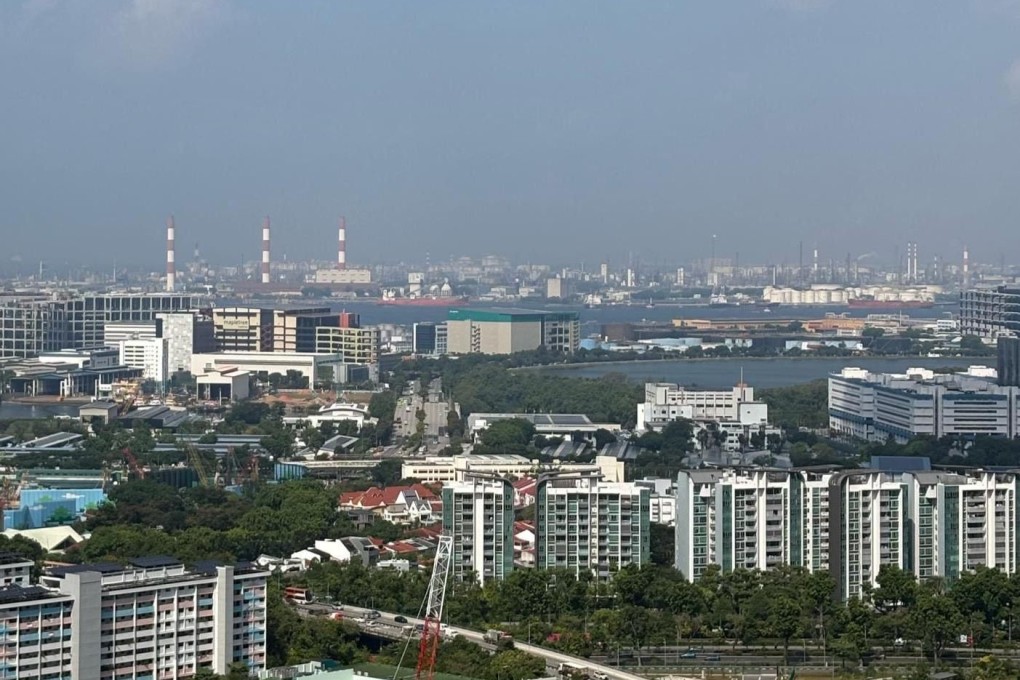 The view from Alice’s 39th-floor Clementi flat in Singapore. The price index of resale public housing flats in Singapore has been climbing steadily since the start of the Covid-19 pandemic in 2020. Photo: Alice