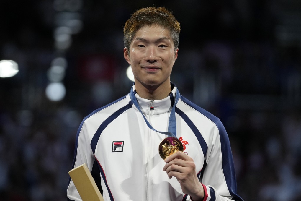 Hong Kong’s Cheung Ka-long retained the Olympic individual foil title in Paris last year. Photo: AP