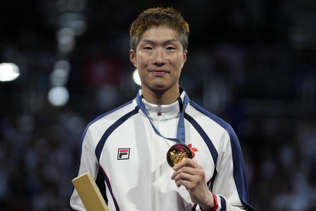 Hong Kong’s Cheung Ka-long retained the Olympic individual foil title in Paris last year. Photo: AP