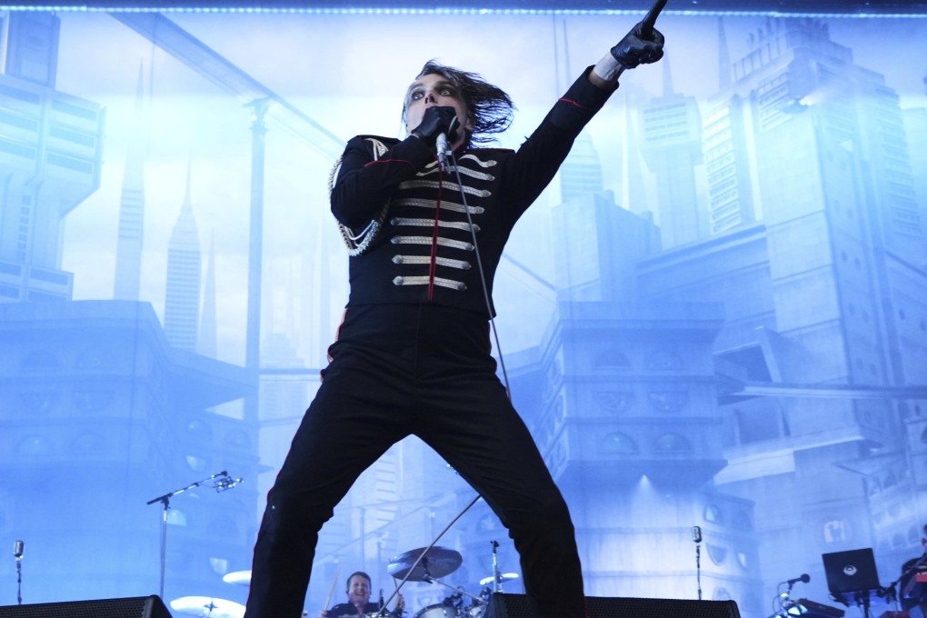 Gerard Way of My Chemical Romance performs during  the band’s tour in Seattle on July 11. Photo: AP