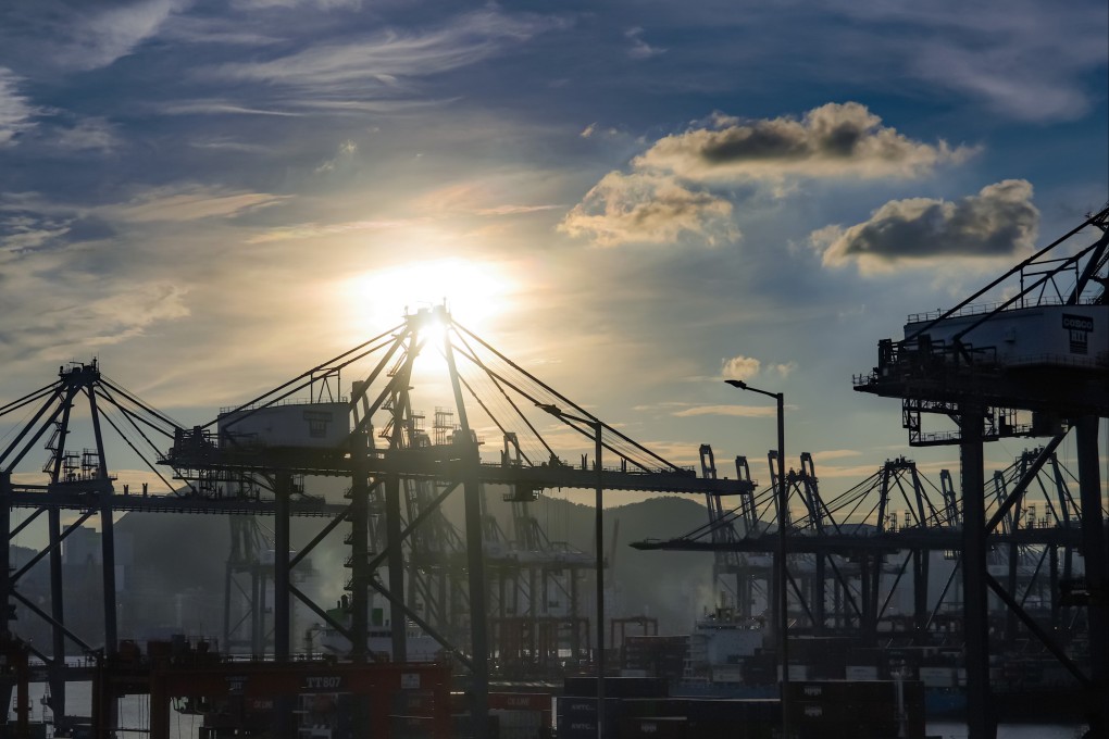 Kwai Tsing Container Terminals at dusk. Hong Kong exporters say business confidence has been dampened despite the recent extension of the US-China tariff truce. Photo: Eugene Lee