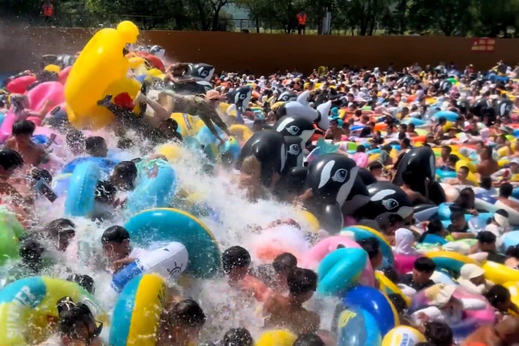 Chinese tourists flock to artificial wave pool, raising safety concerns