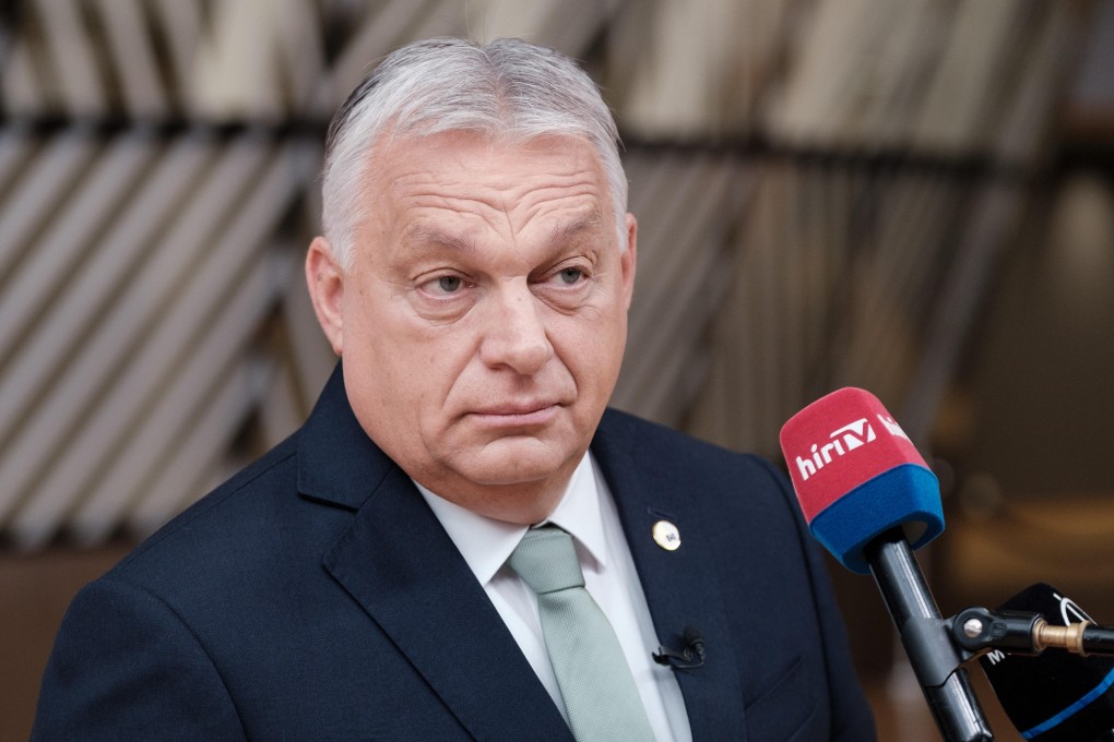 Hungarian Prime Minister Viktor Orban speaks to media in Brussels, Belgium, in June. Photo:  Sophie Hugon/EU Council via dpa