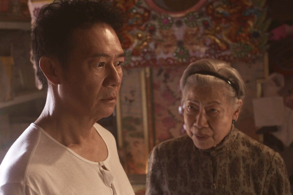 Eddie Cheung (left) and Helena Law Lan in a still from Reborn (category IIB; Cantonese), directed by Danny Pang. Venus Wong co-stars.