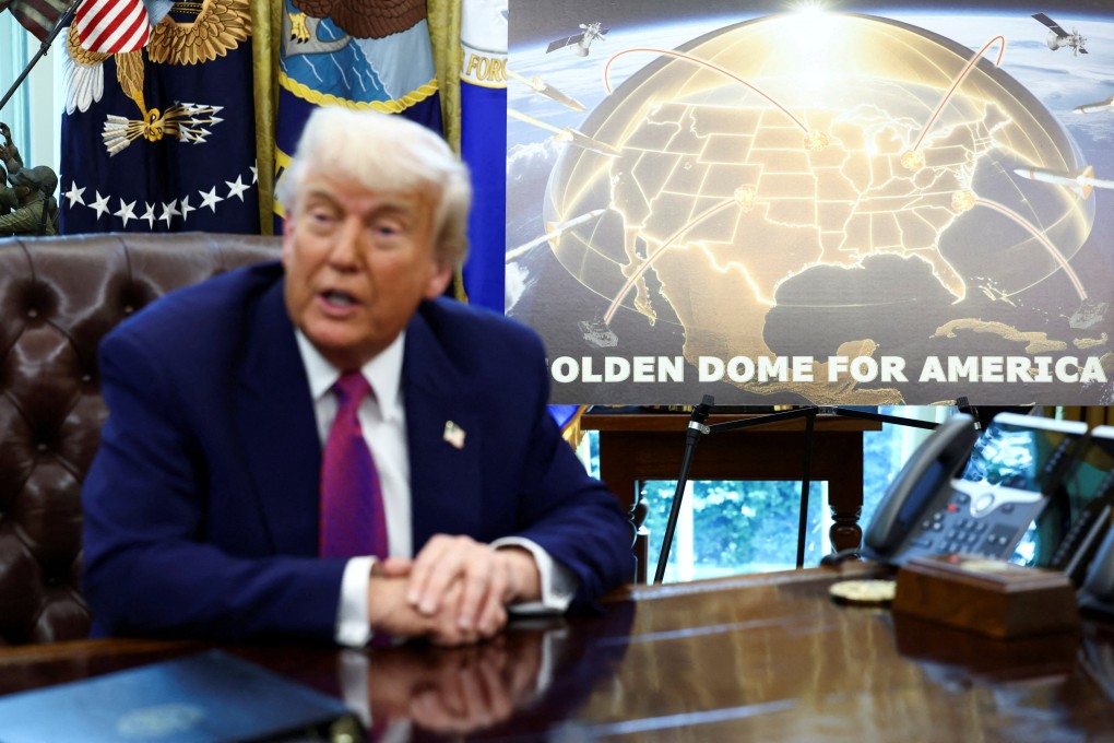 US President Donald Trump makes an announcement regarding the Golden Dome missile defence shield at the White House on May 20. Photo: Reuters