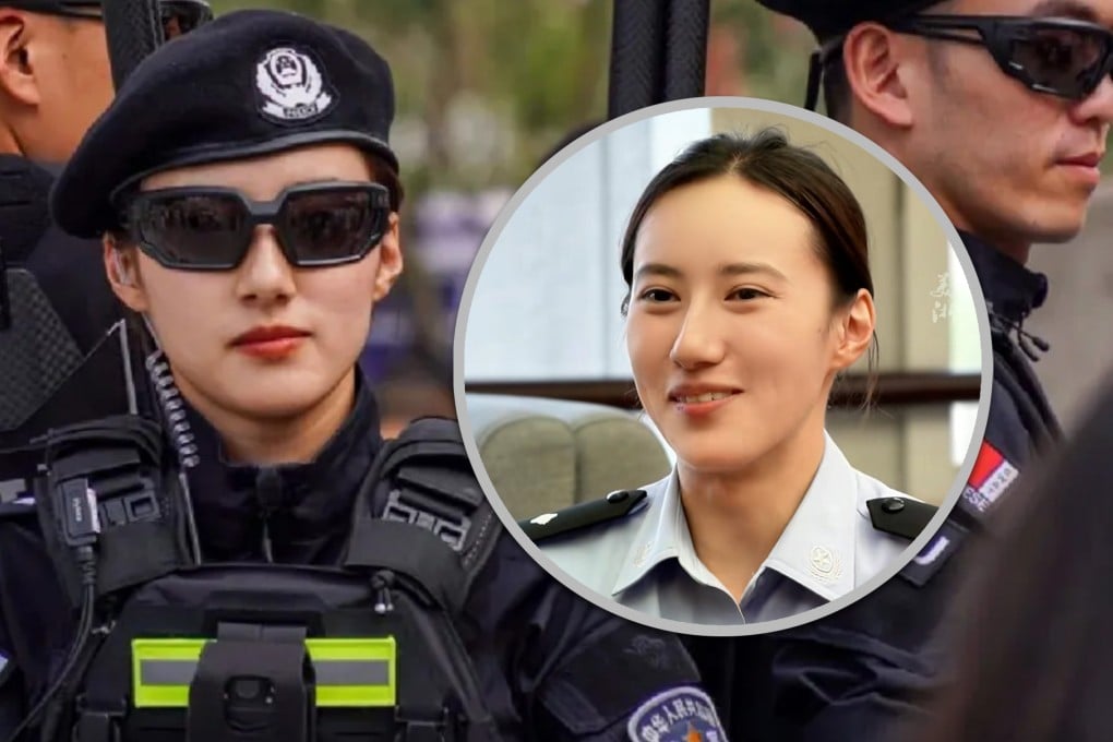 A woman tactical police officer is China has gone viral for her perfect marksmanship after she hit all 10 bullseyes in a video of her practising firearm skills. Photo: SCMP composite/Douyin/bjd.com