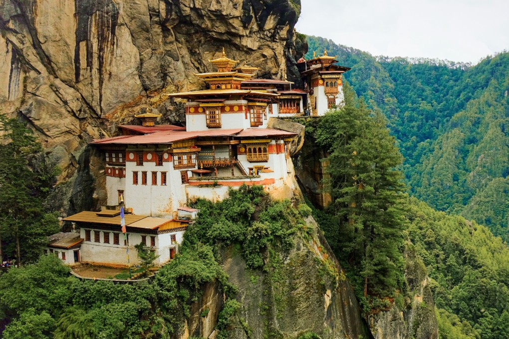 The Paro Taktsang, or Tiger’s Nest Monastery, Bhutan’s most popular tourist attraction. Photo: Bibek Bhandari