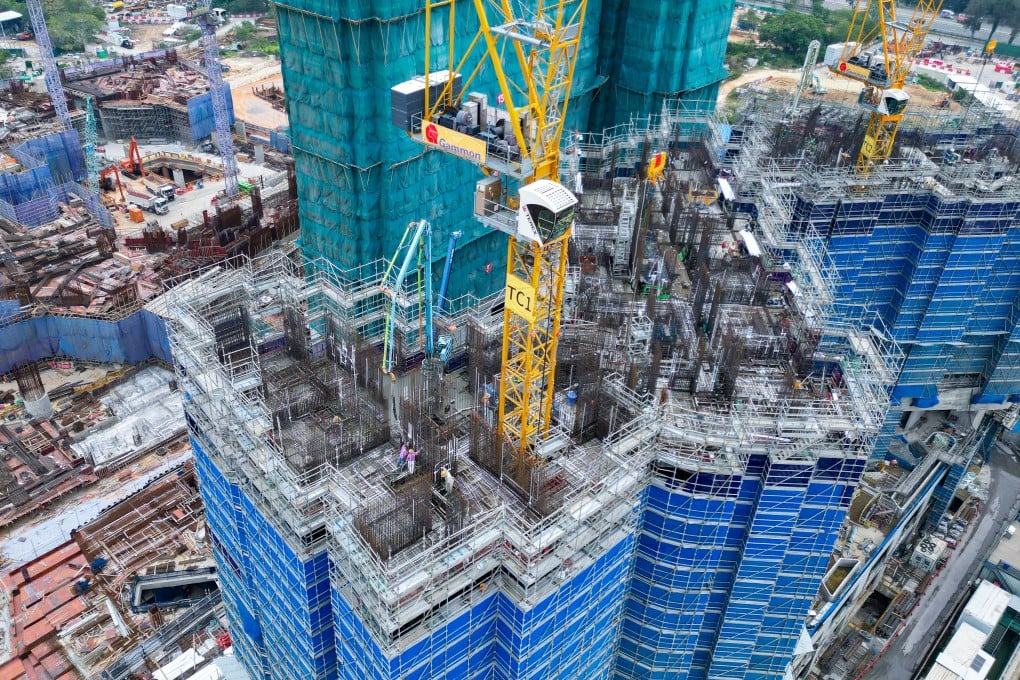 Public housing is constructed in Kwu Tung North Area 19 in the northern New Territories. Photo: May Tse