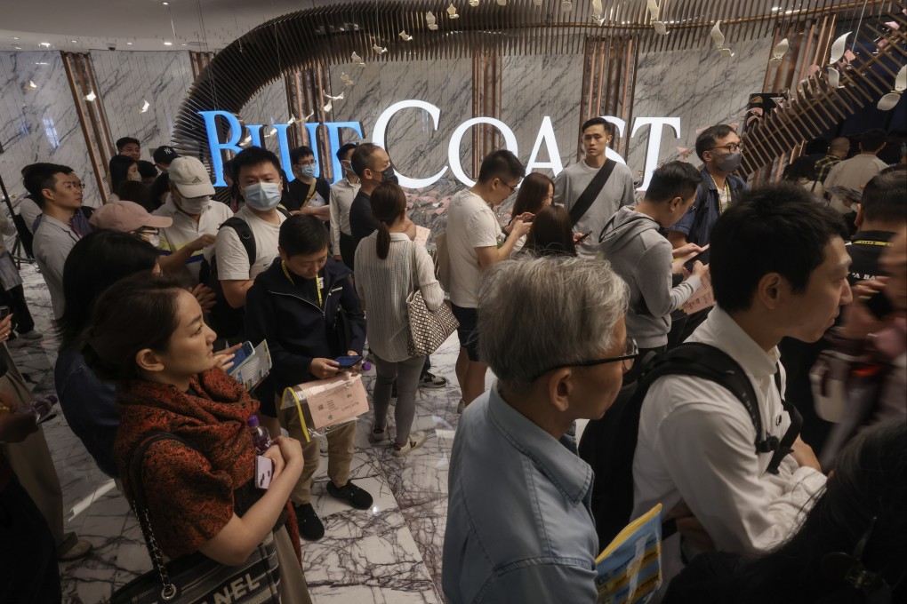 Blue Coast is a residential project in Wong Chuk Hang co-developed by CK Asset Holdings and MTR Corp. Photo: Jonathan Wong