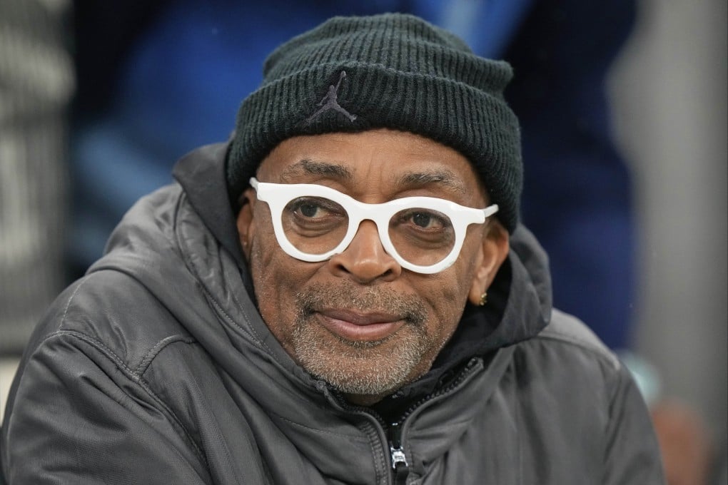 Spike Lee waits for the start of the Champions League round of 16 second leg football match between Inter Milan and Feyenoord, at the San Siro stadium in Milan, Italy, on March 11, 2025. His new film, Highest 2 Lowest, is the latest of his works to star Denzel Washington. Photo: AP