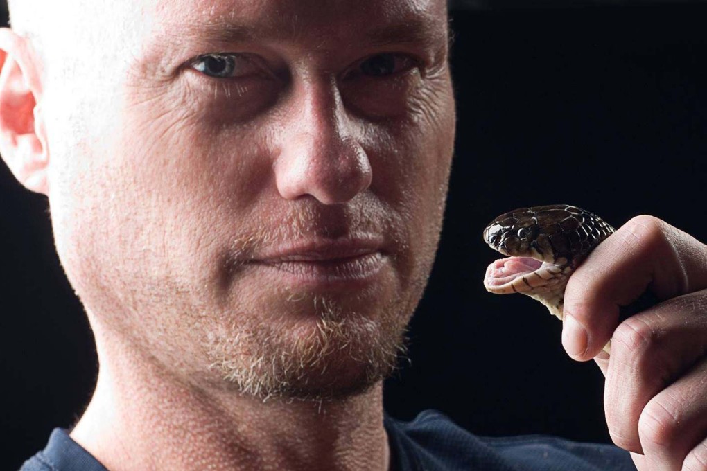 To help develop immunity to snake venom, Tim Friede injected himself with small amounts of diluted venom more than 700 times. Photo: facebook.com/tim.friede.1