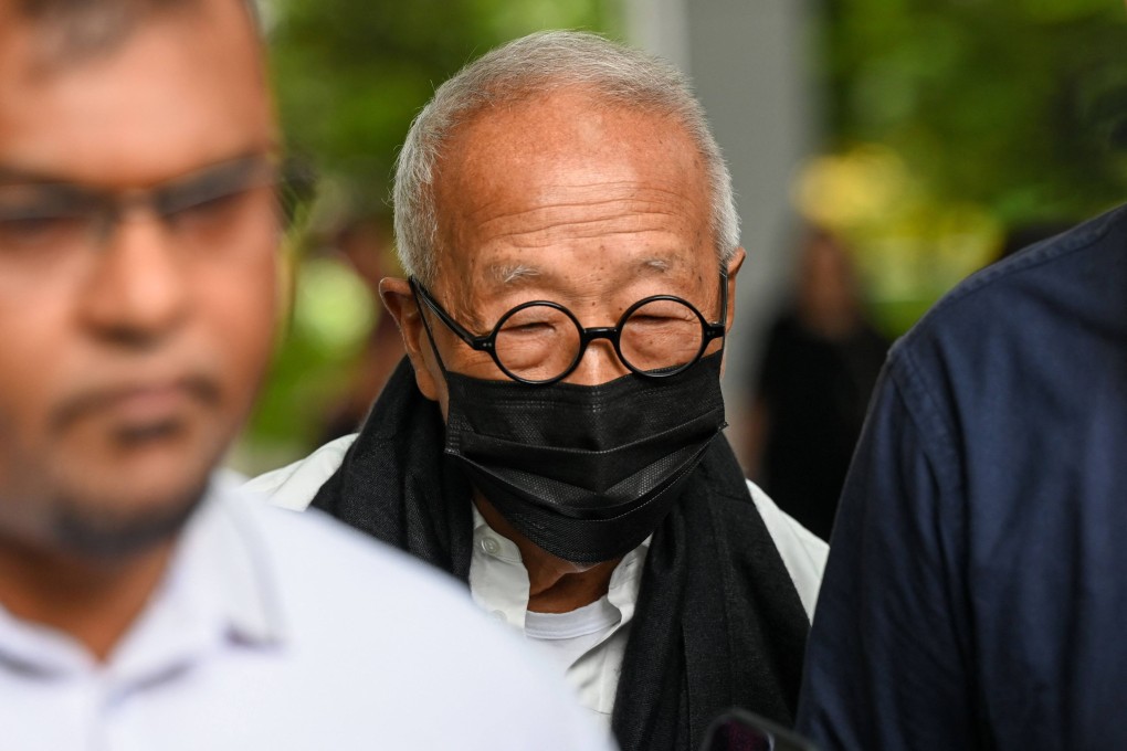 Malaysian hotel tycoon Ong Beng Seng leaves the State Courts in Singapore on August 4. Ong was fined US$23,400 on Friday after admitting to relaying sensitive information about an ongoing anti-corruption investigation to Singapore’s ex-minister S. Iswaran. Photo: AFP