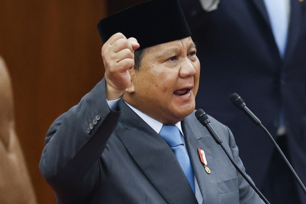 Indonesian President Prabowo Subianto delivers his first state of the nation address on Friday. Photo: AP
