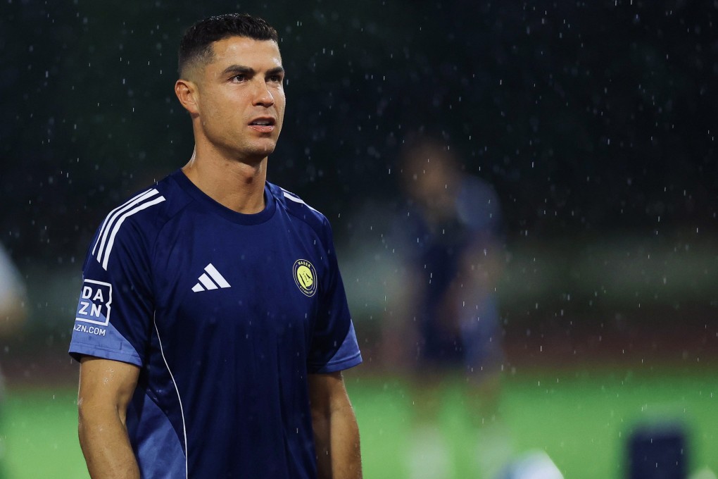 Cristiano Ronaldo trains in Hong Kong with his Al-Nassr teammates. Photo: X/AlNassrFC_EN