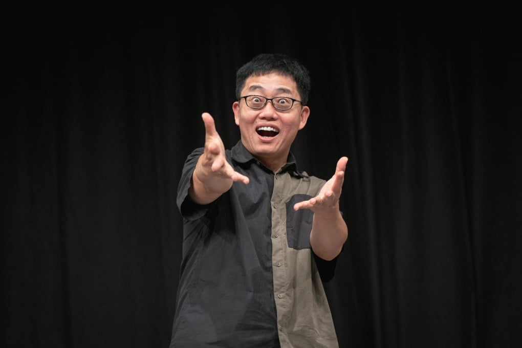 Joe Wong poses for a portrait after his Joe Wong: The Twin Tariff Show in Hong Kong. Photo: Alexander Mak