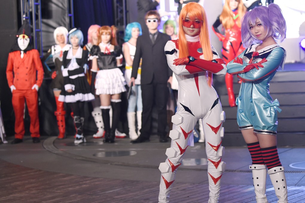 South Koreans dressed as characters from the Japanese anime Diebuster take part in a cosplay competition in Tokyo. Photo: AFP