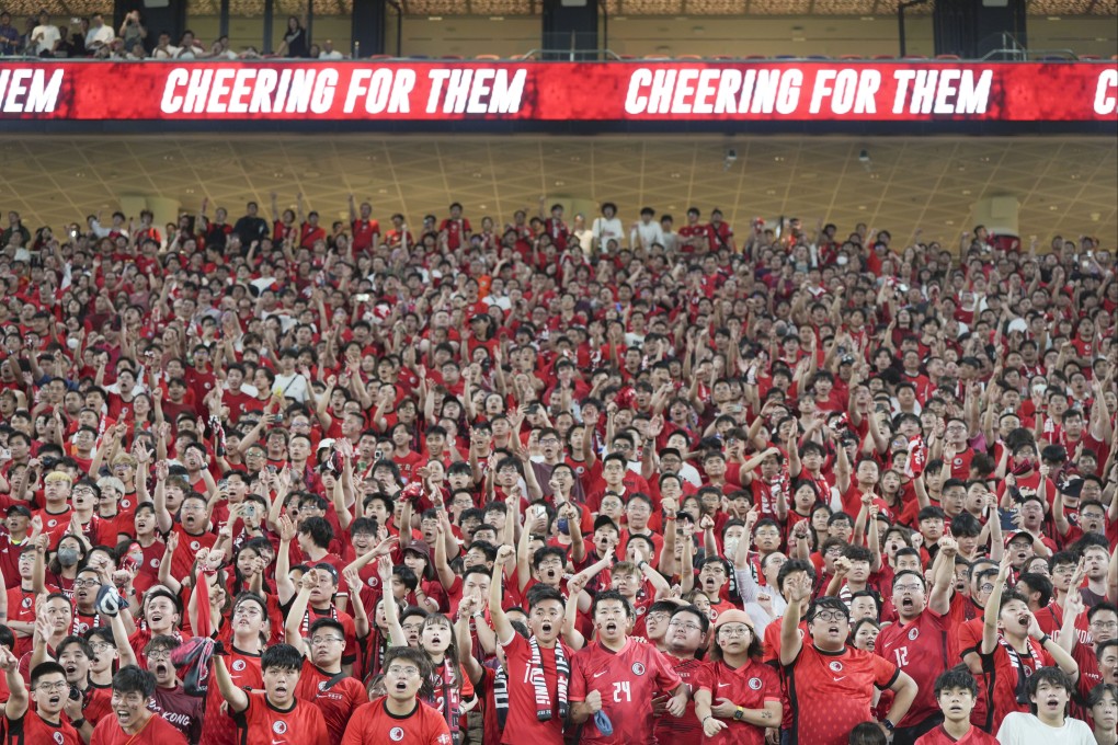 Fans cheer for Hong Kong during the football match against India at Kai Tak Stadium in June. Photo: Sam Tsang