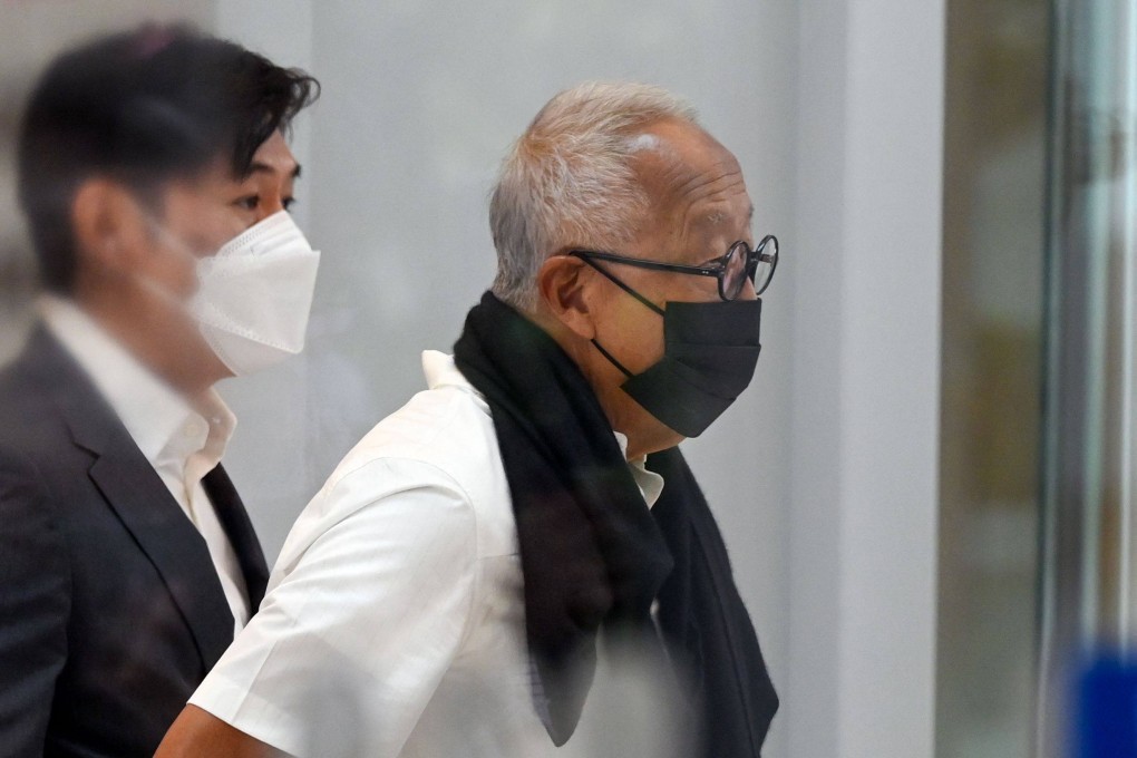 Property tycoon Ong Beng Seng leaves the State Court in Singapore on August 4. Photo: AFP