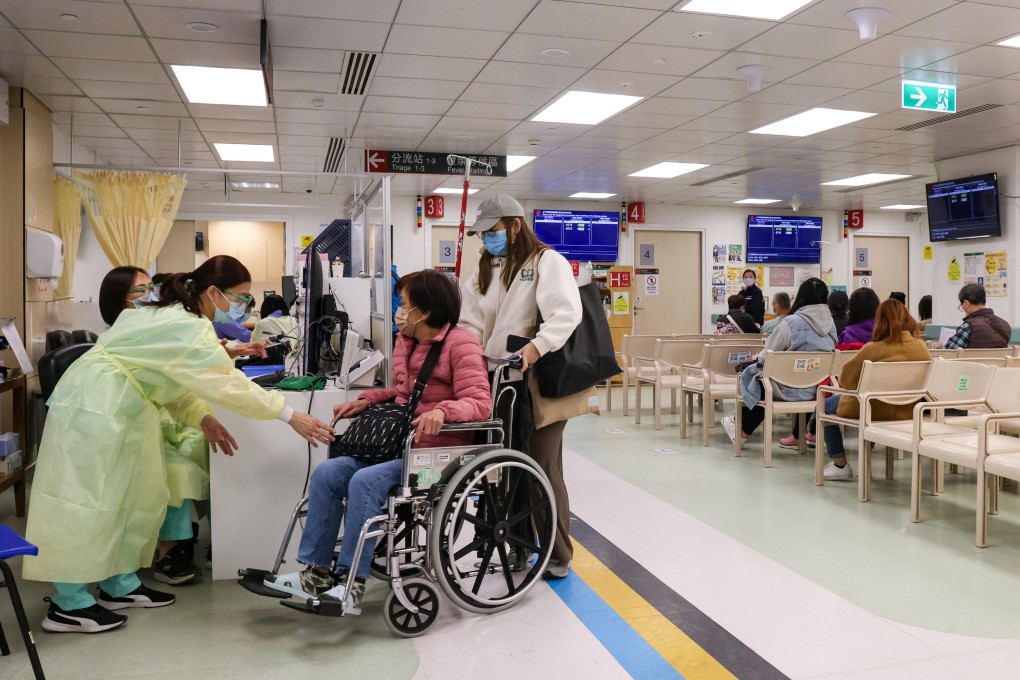 Medical staff attend to a patient at the A&E department of Hong Kong’s Tuen Mun Hospital. Photo: Jelly Tse