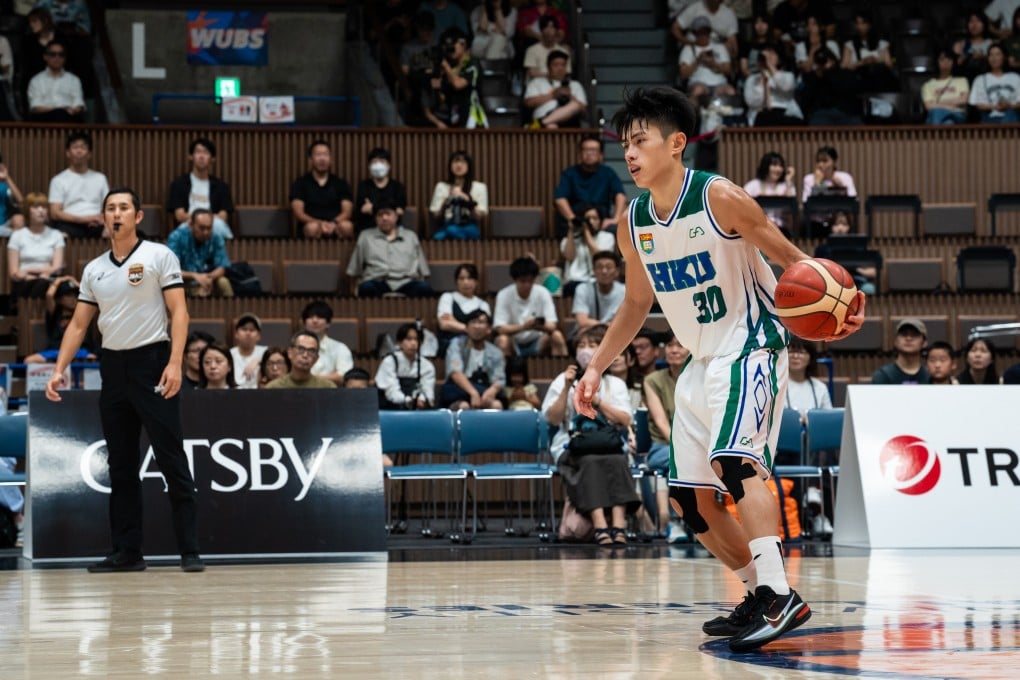 University of Hong Kong guard Zhong Tsz-ho in action at the World University Basketball Series in Japan. Photo: Gym Aesthetics/WUBS