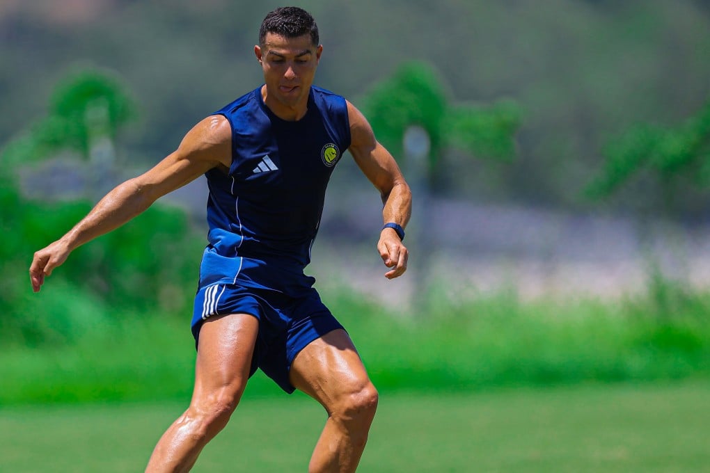 Cristiano Ronaldo trains in Hong Kong ahead of this week’s Saudi Super Cup. Photo: Handout