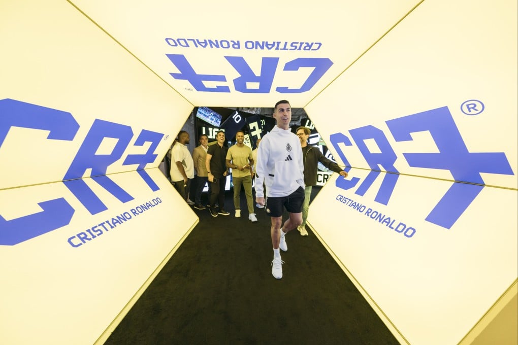 Cristiano Ronaldo visits his museum in Hong Kong on Sunday. Photo: CR7 LIFE Museum