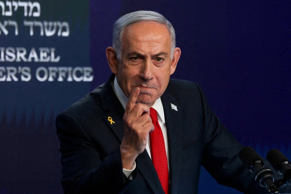 Israeli Prime Minister Benjamin Netanyahu speaks in Jerusalem earlier this year. His embrace of a “Greater Israel” vision has outraged Arab capitals. Photo: Reuters