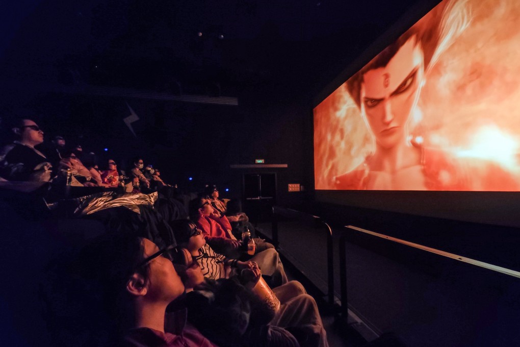 People attend a screening of Ne Zha 2 in Beijing on February 16. State media have touted the animated film, calling it an important step in improving China’s soft power. Photo: Xinhua
