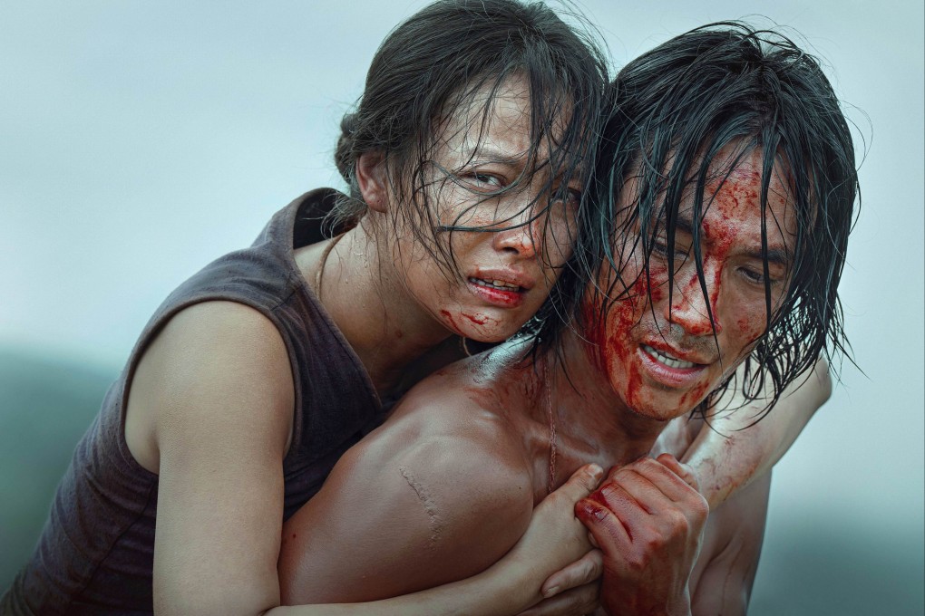 Ni Ni (left) and Zhu Yilong in a still from Dongji Rescue (category IIB, Mandarin), directed by Guan Hu and Fei Zhenxiang. Leo Wu Lei co-stars.