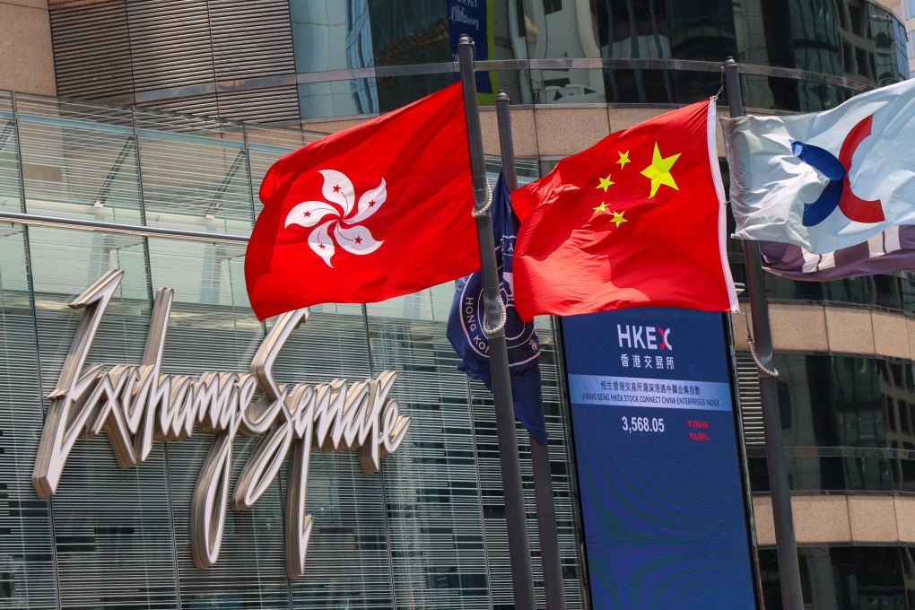 Exchange Square in Hong Kong’s Central district on April 7, 2025. Photo: Jelly Tse