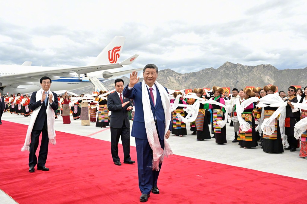 President Xi Jinping arrives in Tibet on Wednesday for events to mark the 60th anniversary of the autonomous region on Thursday. Photo: Xinhua