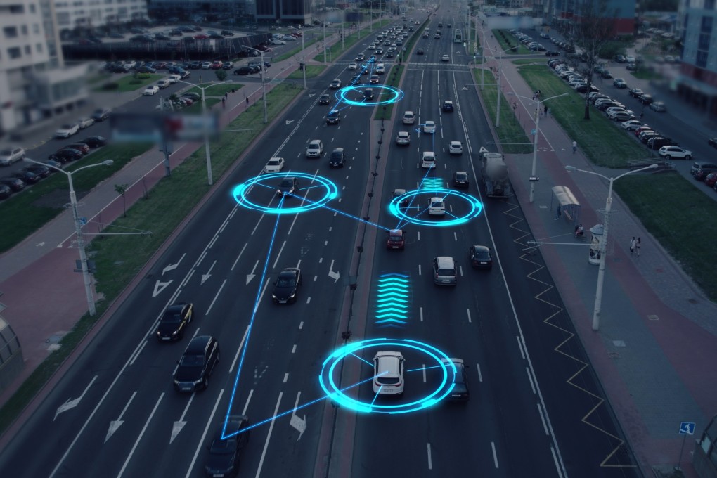 Visualization of the interaction of self-driving autonomous vehicles. Photo: Shutterstock