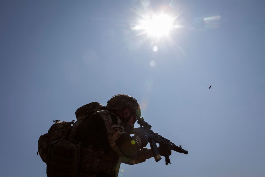 A Ukrainian serviceman attends a training session in the Kharkiv region on August 9. Photo: Reuters