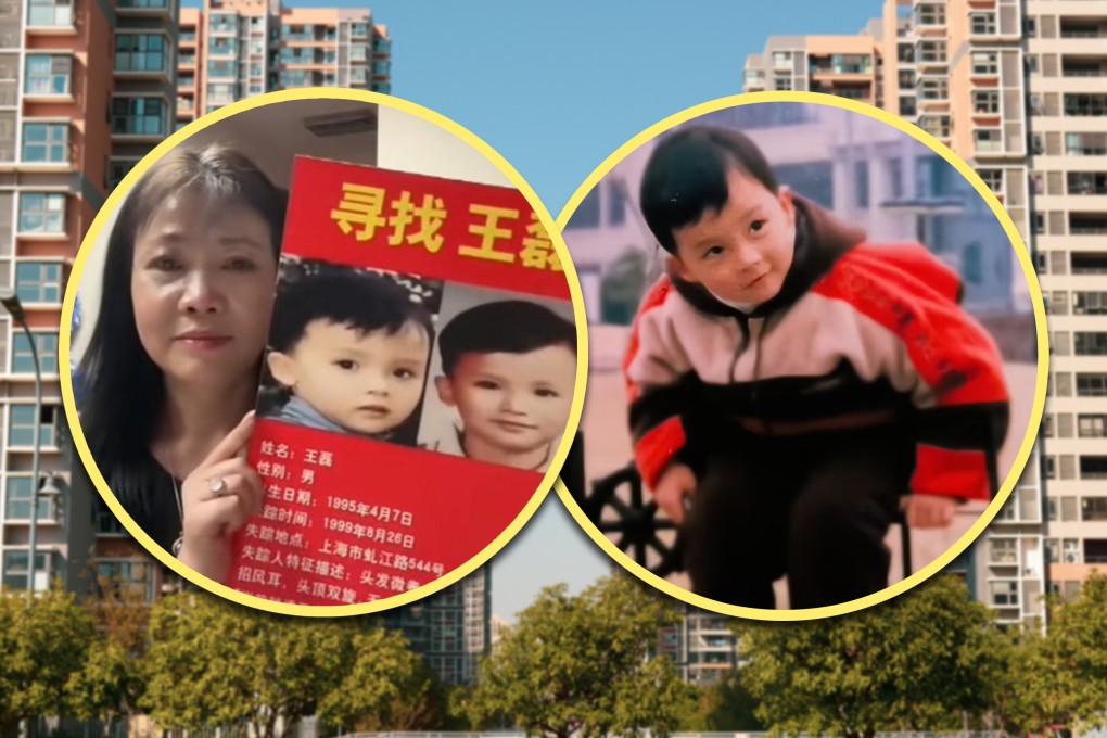 A Chinese mother, who has spent 26 years searching for her son, has offered a flat in Shanghai as a reward for information about his whereabouts. Photo: SCMP composite/Shutterstock/Douyin