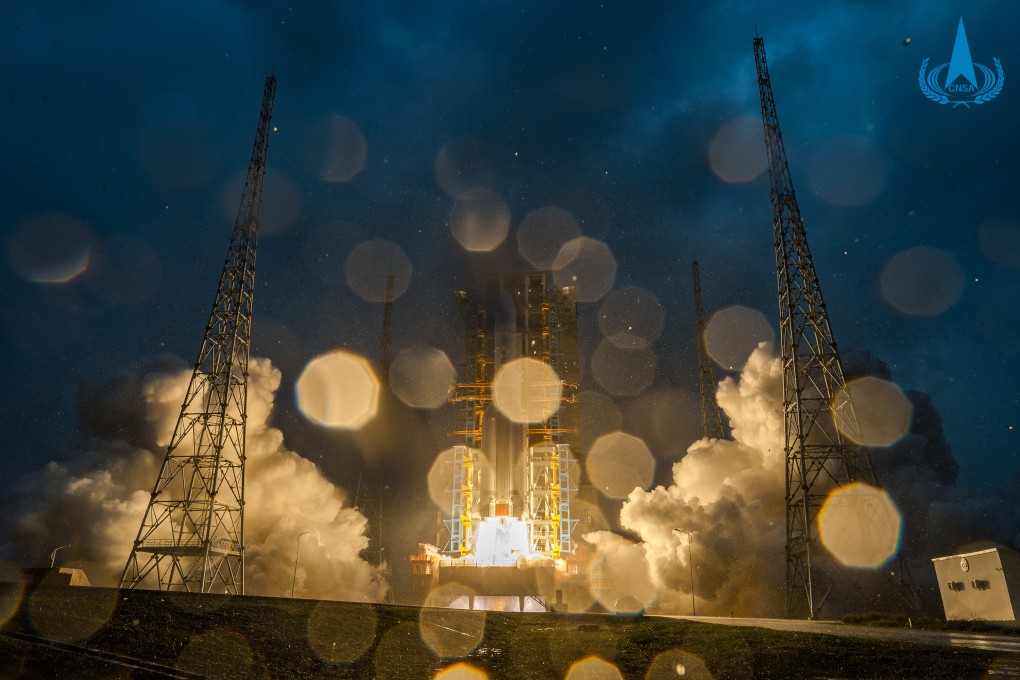 A scientific paper published in China outlines changes that were made to the Chang’e-6 mission, which blasted off on board a Long March-5 rocket on May 3, 2024. Photo: Xinhua