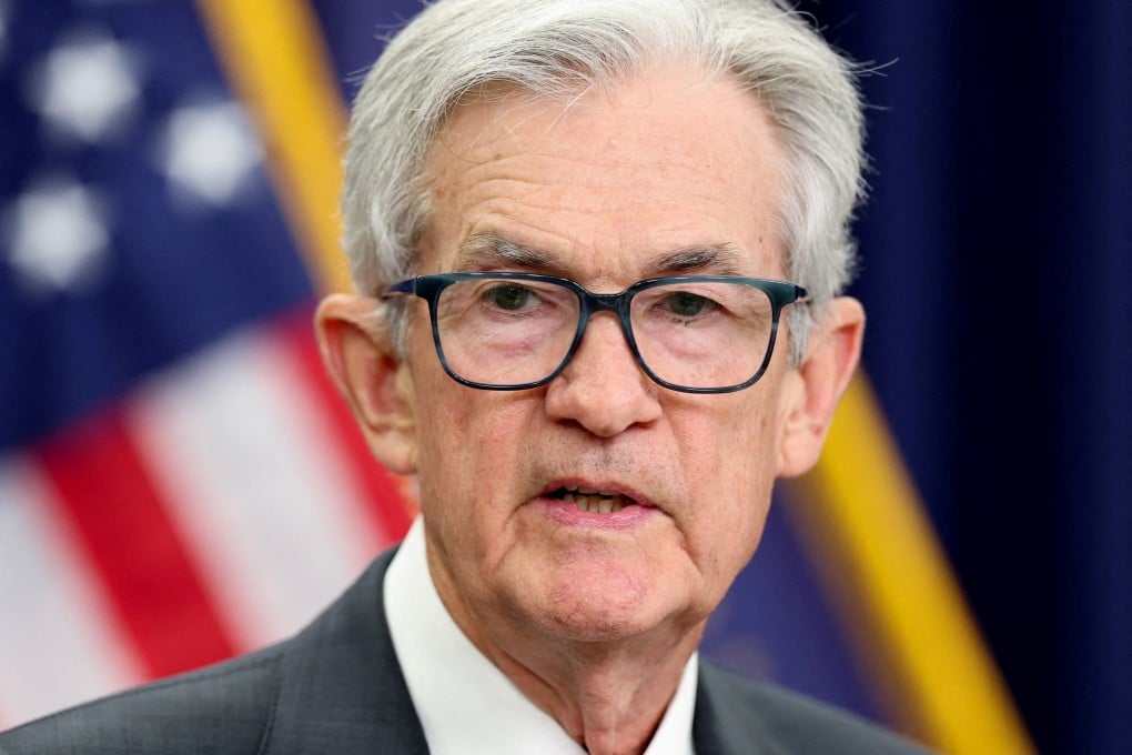 US Federal Reserve Chair Jerome Powell speaks during a press conference on interest rate policy in Washington, in July. Photo: Reuters