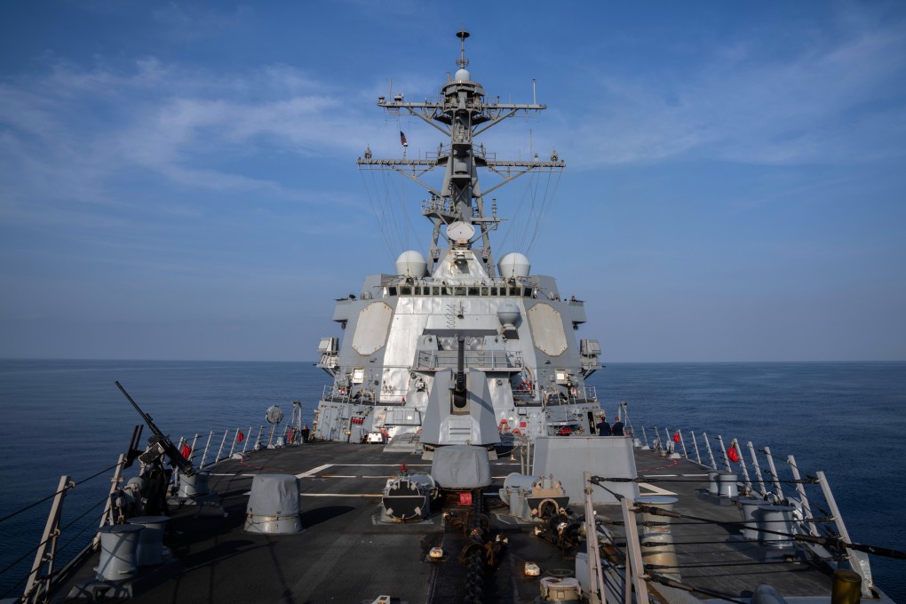 View of the USS Gravely (DDG 107) destroyer in February 2024, one of three Aegis guided-missile destroyers dispatched to the waters of Venezuela. Photo: AP