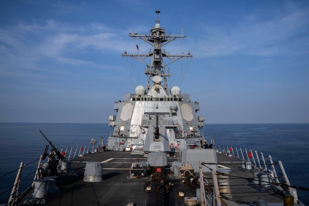 View of the USS Gravely (DDG 107) destroyer in February 2024, one of three Aegis guided-missile destroyers dispatched to the waters of Venezuela. Photo: AP