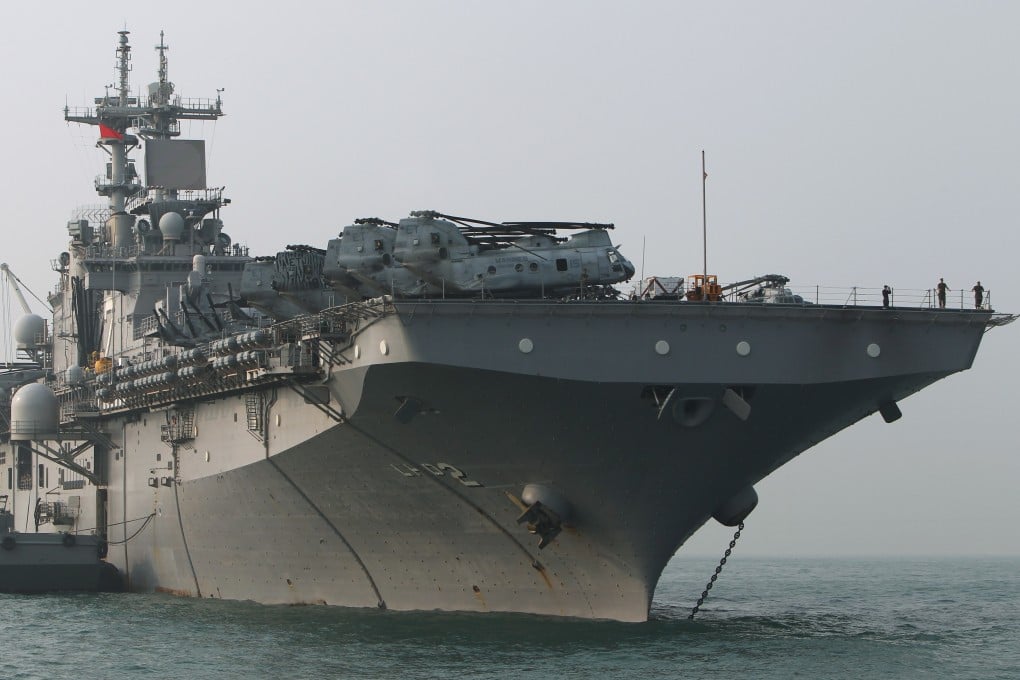 The USS Essex arrives in Hong Kong for visit in November 2010. Photo: Sam Tsang