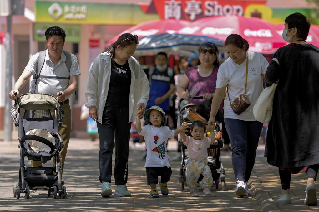 China has introduced a national child subsidy in an effort to convince families to have more children. Photo: AP