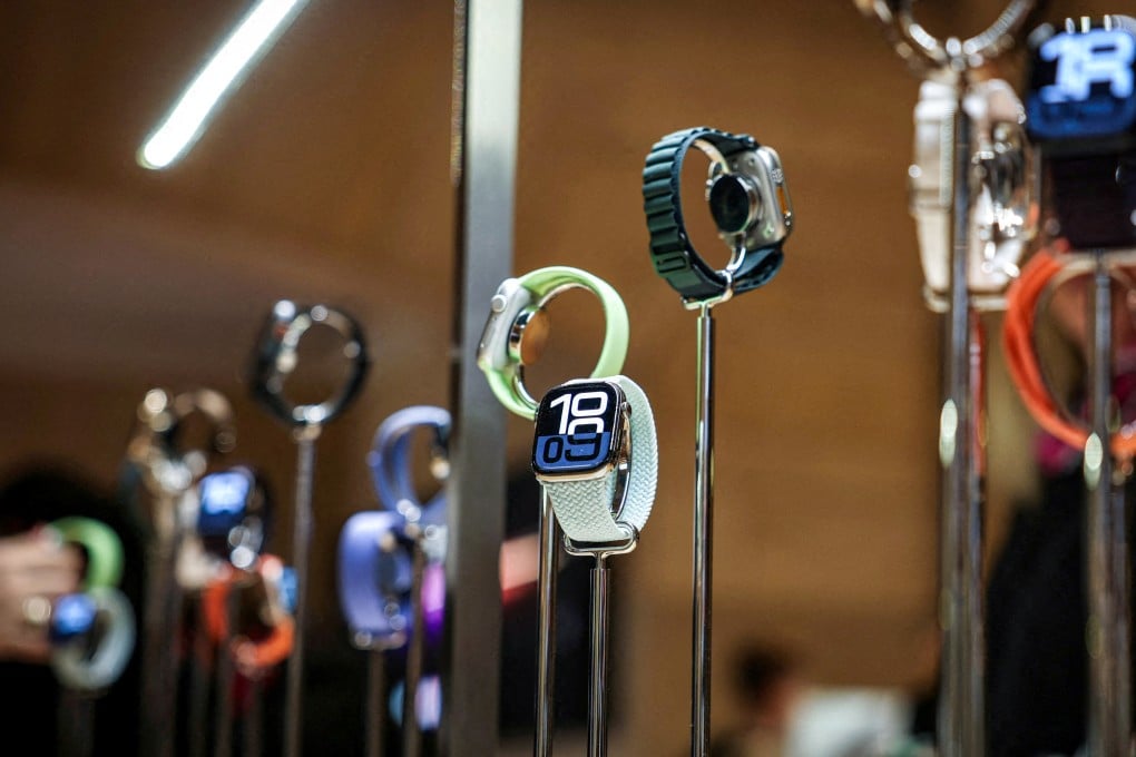 Apple Watches are displayed at an Apple Store in New York. Photo: Reuters