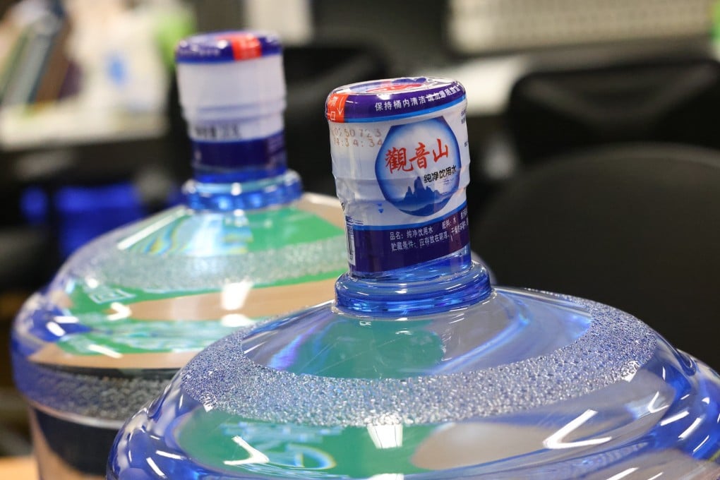 The city leader was responding to a growing government water procurement saga in which a three-year HK$52.9 million contract was awarded to Xin Ding Xin Trade, a company that is now suspected of using fraudulent documents to win the bid. Photo: Dickson Lee