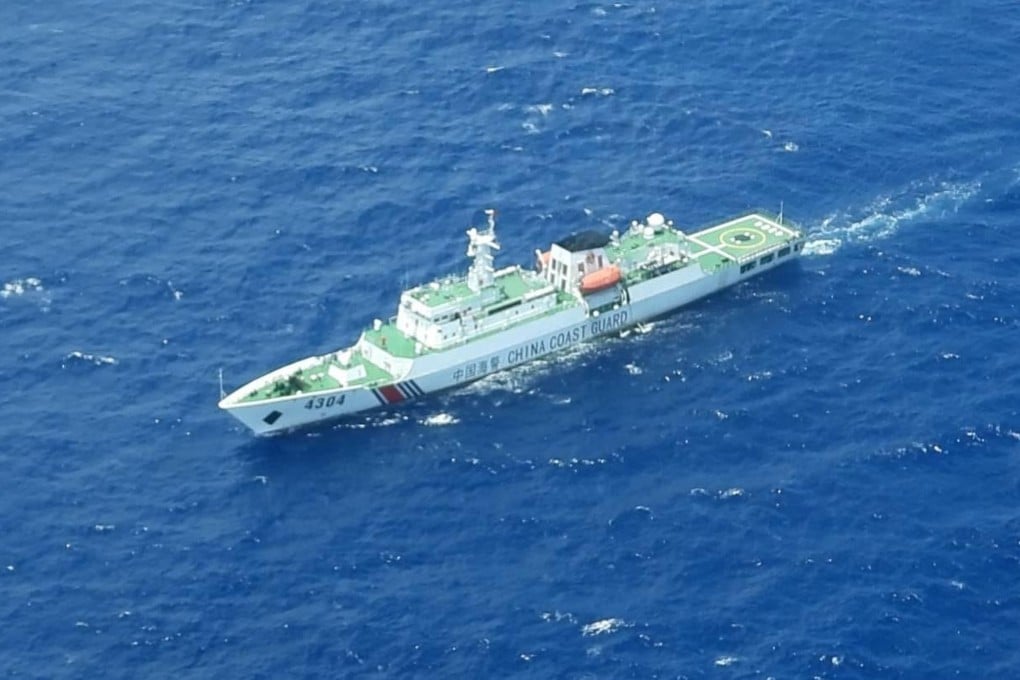 A China Coast Guard vessel is seen in waters off Batanes, the Philippines, on August 7. Photo: Philippine Coast Guard