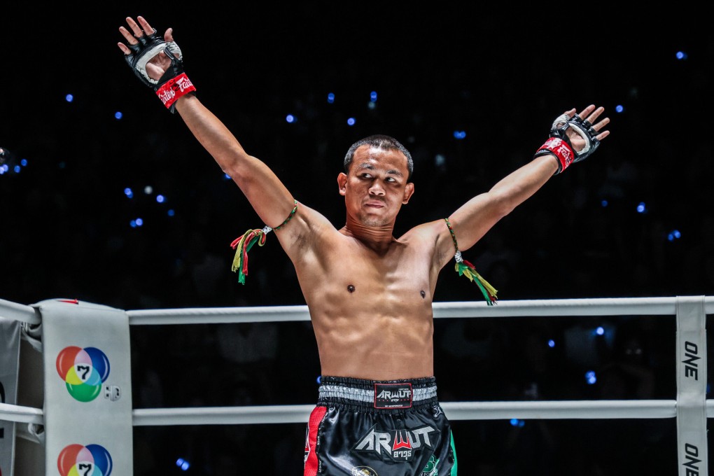Seksan Or Kwanmuang celebrates win over River Diaz at ONE Friday Fights 46. Photo: ONE Championship