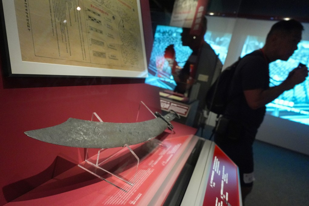 A sabre used in battle in 1938 is among the exhibits going on show in Tsim Sha Tsui. Photo: Eugene Lee